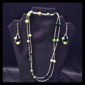 Jade three pieces set